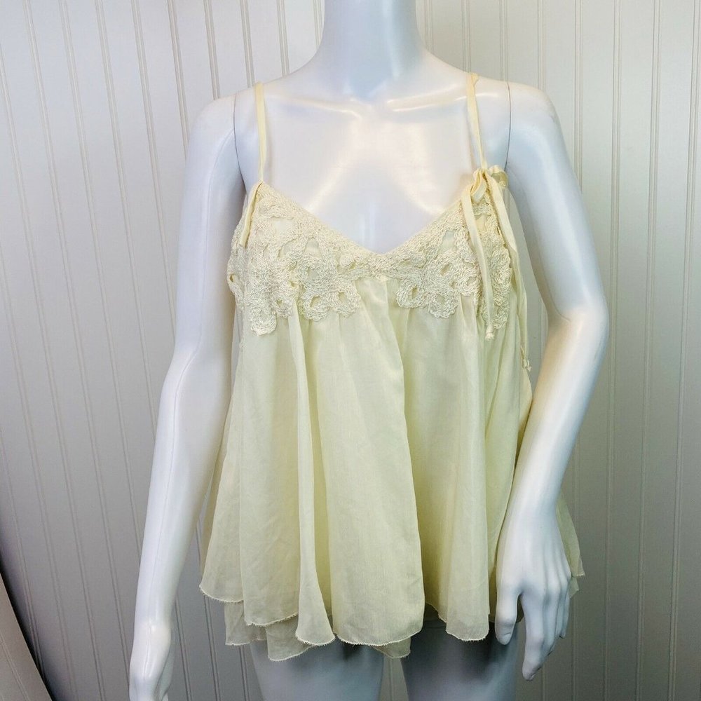 Robert Rodriguez Blouse Antique Cream Lace Trim